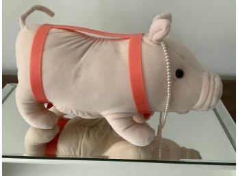 Vintage Pot Belly Pig Rare Find In Good Condition From Blue Box Toys With Tags