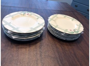 Decorative Pfaltzgraff Garden Party  Set Of Twelve Plates/Dishes