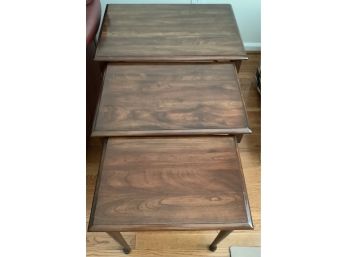 Impeccable Condition! Solid Cherry Stackable Tables From Pennsylvania House 30 To 45 Years