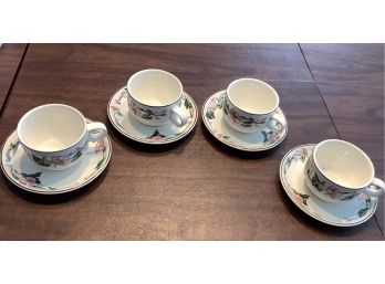 Four Villeroy & Boch Polermo Porcelain Tea Cups