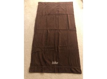 Martex Luxor Large Brown Monogram Bath Sheet Towel