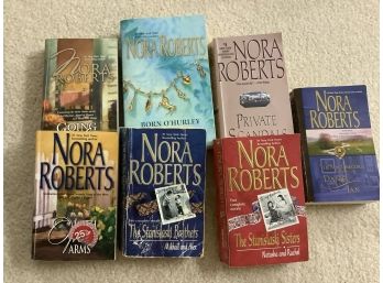 Lot Of Seven Nora Roberts Books As Pictured Including Private Scandals