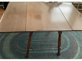 Antique Double Sided Dropleaf Table Including Custom Protective Pad