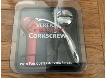 Vertical Rabbit Corkscrew With Foil Cutter And Extra Spiral