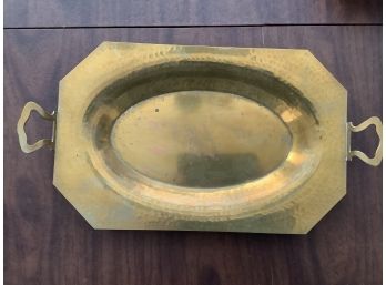 Vintage Hammered Copper Tray