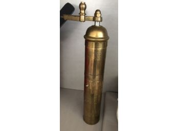 The Frugal Gourmet Brass Pepper Mill Made In Greece