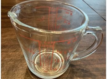 Glass Pyrex One Cup Liquid Measure