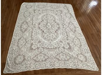 Off White Lace Tablecloth