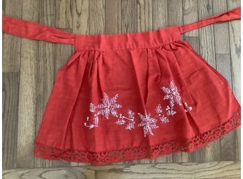 Red Christmas Apron