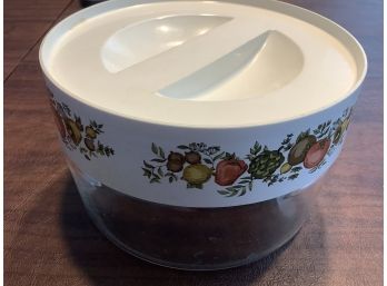 6 Inch Pyrex Glass Storage With Plastic Lid