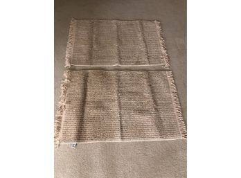 Two Newmart Rug Company Throw Rugs With Fringe