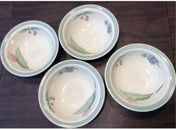 Decorative Pfaltzgraff Garden Party Set Of Four Bowls