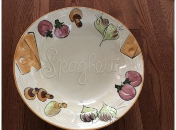 Vintage Los Angeles Pottery Large Spaghetti Ceramic Serving Dish