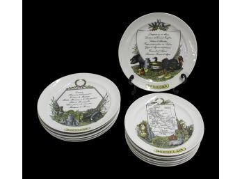 Beautiful Porcelane D'auteuil Plates From Paris France