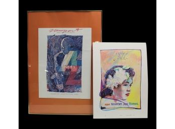 Pair Of  Original Newport Jazz Festival Concert Posters