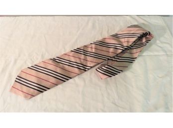 Mens Vintage Striped Burberry Tie