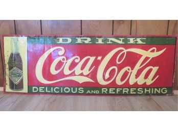 Vintage Metal Coca-cola  Advertising Sign