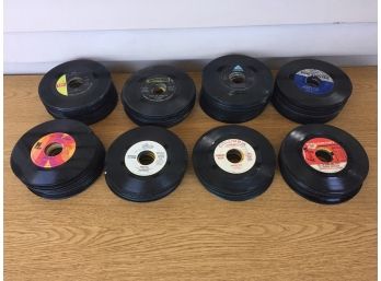 Lot Of (237) Vintage 45rpm Records. Rock, Soul, R&B, Motown, Pop From The 1950s - 1980s.