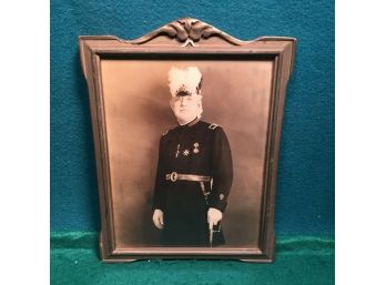 Outstanding Antique Knights Of Columbus Photograph Of Thomas Smith In Original Frame.