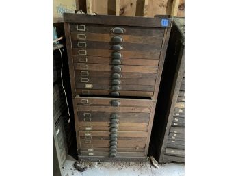 22 DRAWER PRINTERS CABINET MADE OF OAK/PINE