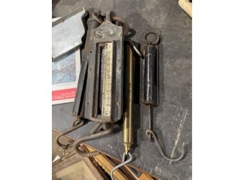 4 Antique Hanging Scales