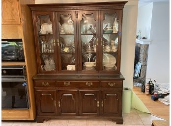 An Ethan Allen Mahogany Breakfront