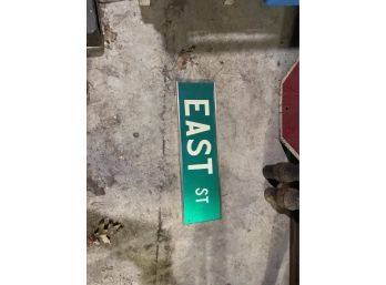 VINTAGE EAST STREET SIGN