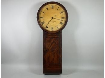 ANTIQUE CLOCK CASE W/ SIMON WILLARD DIAL AND ELECTRIFIED MOVEMENT