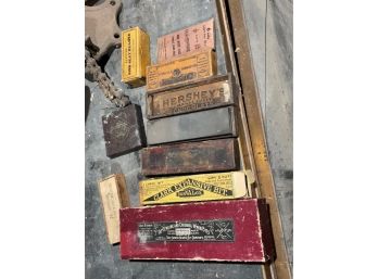 Antique Whetstone Sharpening Stones In Original Boxes