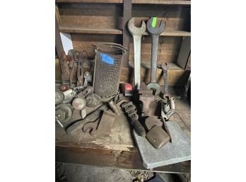 Large Lot Of Early Wrenches And Tools