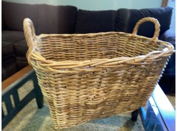 Woven Rectangle Two Handles Basket