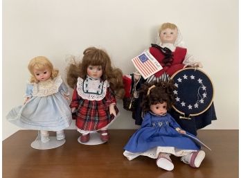 Lot Of Four Dolls - Madame Alexander & Silhouette Dolls