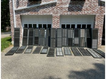 Lot Of 26 Wooden House Shutters.