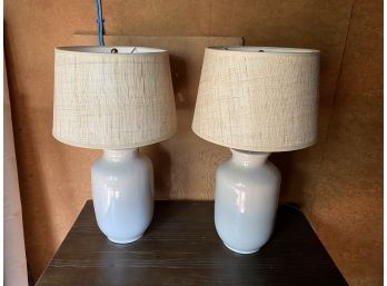 Pair Of Vase Style Lamps