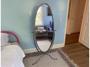 Cheval Mirror With Metal Frame