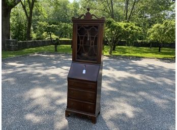 Vintage Solid Mahogany Colonial MFG Co. Secretary Desk