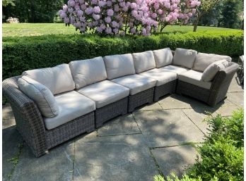 Orchard Supply Hardware 6 Seat Modular Outdoor Sectional (sunbrella Fabric)