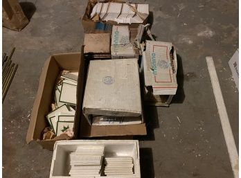 Multiple Boxes Of Various Tiles