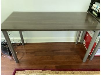 A Laminated Top Desk With Metal Legs 2 Of 2