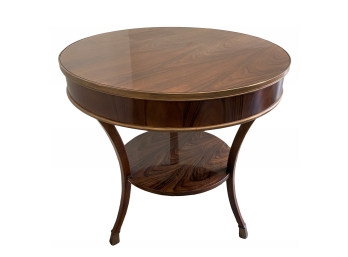 Baker  Rosewood Side Round Table  ( PURCHASED IN L.& J. G. STICKLEY AUDI WHITE PLAINS NY )