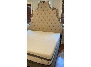 King Size  Headboard With Tempur-pedic Up Adjustable Box Spring And Mattress