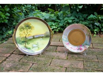 Two Pretty Cake Platters,