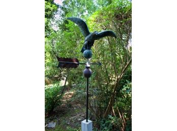 Vintage Eagle Weathervane With Wind Directional Arrow