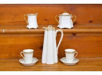 Haviland Limoges Tea/coffee Service Service For Three