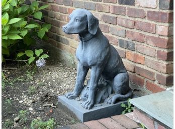 Composition Seated Dog Sculpture