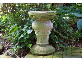 Vintage Cast Cement Urn Form Pedestal