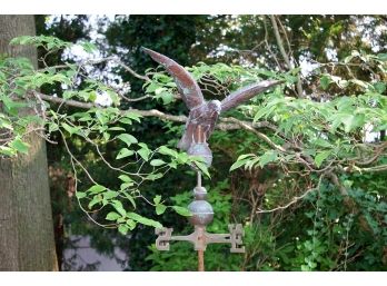 Fabulous Vintage Eagle Directional Weathervane