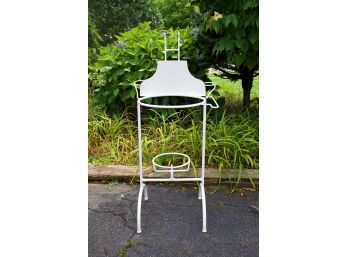 White Painted Iron Wash Stand