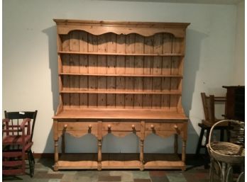 Antique Large Pine Hutch