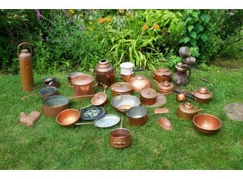 Massive Group Of Vintage Copper Items